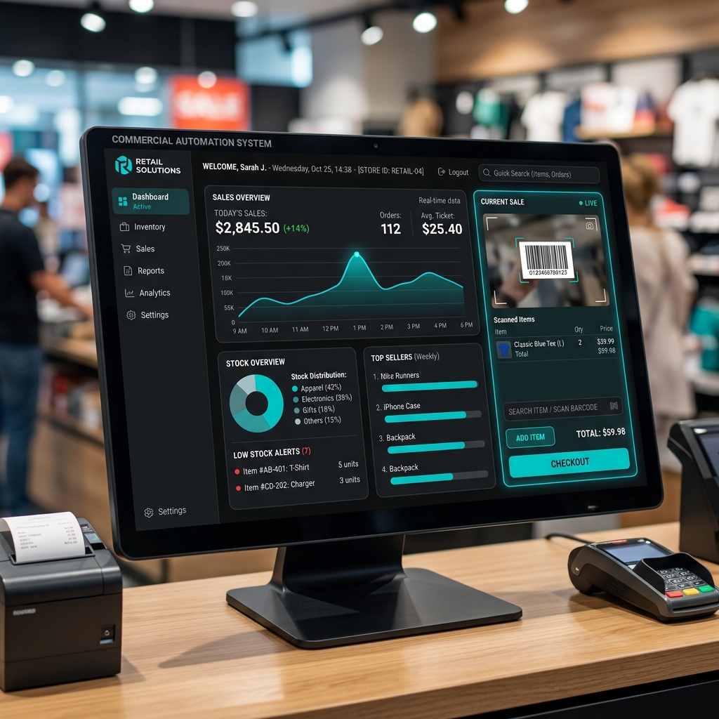 Sistema PDV de automação comercial